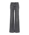 7 For All Mankind Denim Trousers With Belt Loops In Multi