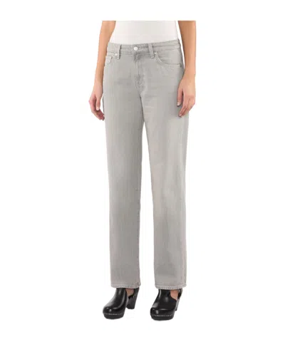 7 For All Mankind Denim Trousers With Belt Loops In Gray