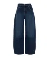 7 For All Mankind Stretch Denim Bonnie Wide-leg Jeans In Blue