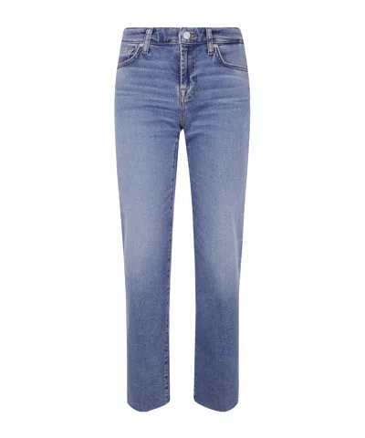 7 For All Mankind Denim Trousers With Belt Loops In Blue