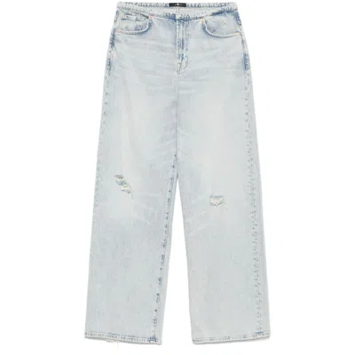 7 For All Mankind Denim Wide-leg Jeans In Blue