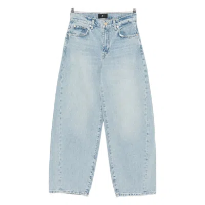 7 For All Mankind Bonnie High-waisted Twisted Jeans Clothing In Blue