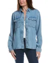 7 For All Mankind Dina Denim Shirt In Blue