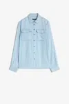 7 For All Mankind Light Blue Denim Button-up Shirt