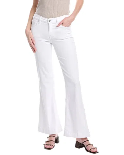 7 For All Mankind Dojo Casablanca Flare Leg Trouser Jean In White