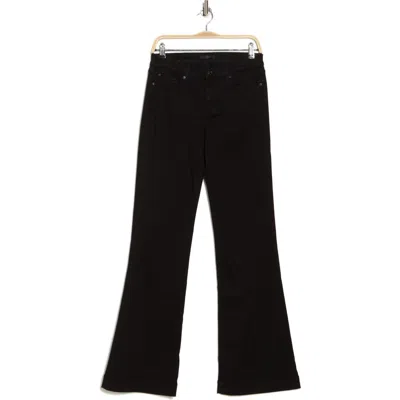 7 For All Mankind Dojo Flare Leg Jeans In Nightblack