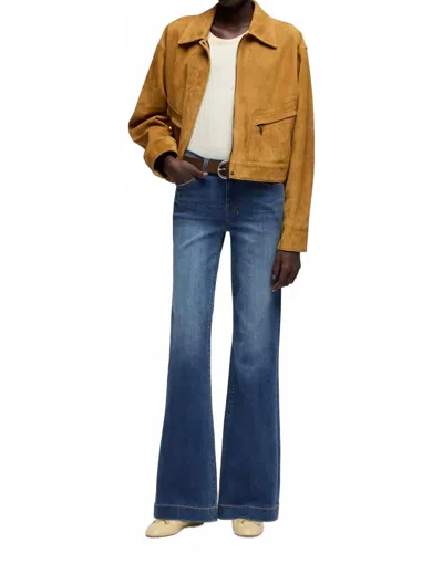 7 For All Mankind Dojo Flared Jeans In Gale In Blue