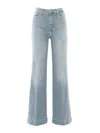 7 For All Mankind Dojo Grey Jeans In Gray