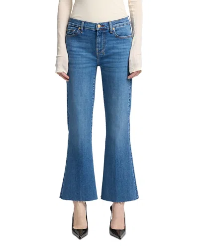 7 For All Mankind Dojo Mid Rise Cropped Flare Jeans In Yuma