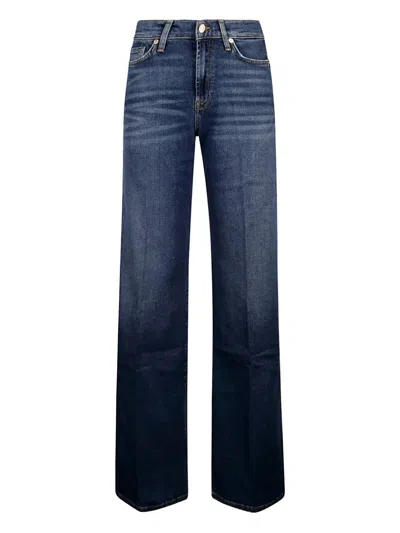 7 For All Mankind Dojo Soho Flared Jeans In Blue