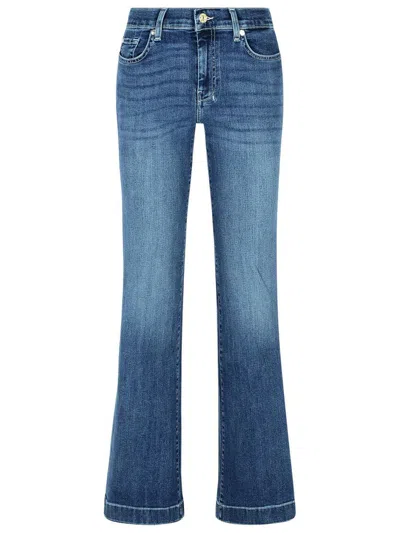 7 FOR ALL MANKIND 7 FOR ALL MANKIND 'DOJO SOHO' LIGHT BLUE DENIM JEANS