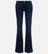 7 For All Mankind Dojo Studded Low-rise Flared Jeans