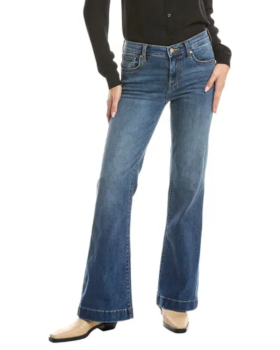 7 For All Mankind Dojo Tailorless Atlanta Flare Jean In Blue
