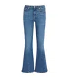7 For All Mankind Dojo Tailorless Flared Jeans In Blue
