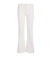 7 For All Mankind Dojo Tailorless Flared Jeans In Multi