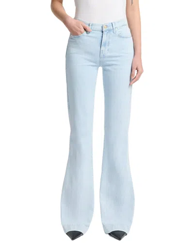 7 For All Mankind Dojo Tailorless Malibu Sky Flare Leg Jean In Blue