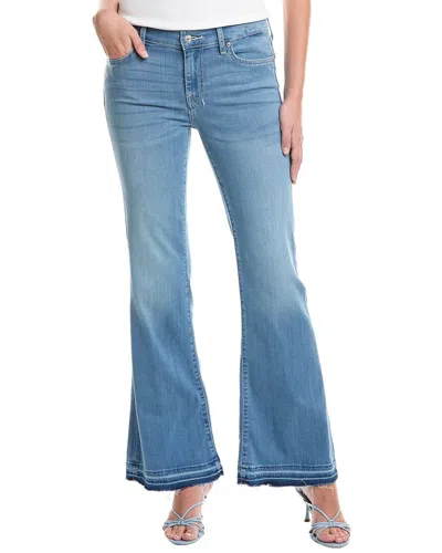 7 For All Mankind Dojo Tailorless Marrakech Flare Trouser Jean In Blue