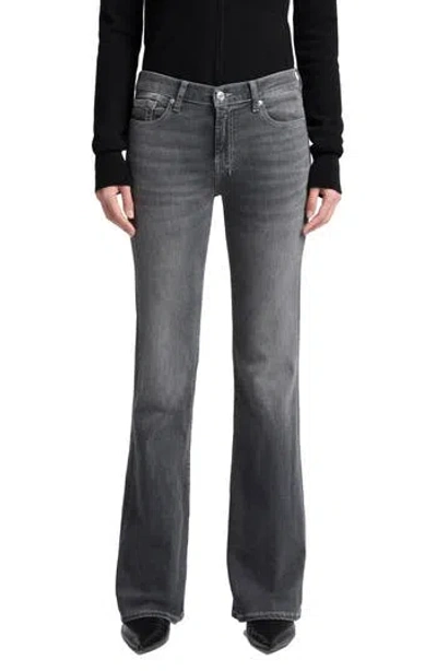 7 For All Mankind Dojo Tailorless Mid Rise Flare Jeans In Quincy