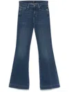 7 For All Mankind B(air) Dojo Mid Rise Flare Jeans In Authentic Fate In Blue