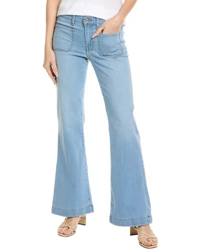 7 For All Mankind Dojo Tailorless Sirte Flare Trouser Jean In Blue