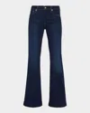 7 For All Mankind Womens Soho Dark Bootcut Soho Flared-leg Mid-rise Stretch-denim Jeans In Siltridtru