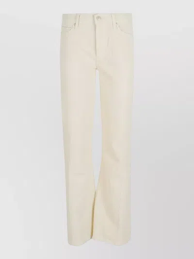 7 For All Mankind Dojo Tailorless Trousers Belt Loops Pockets In Neutral