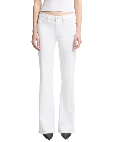 7 For All Mankind Dojo Tailorless White Shell Flare Leg Jean