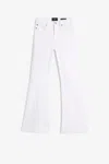 7 For All Mankind Dojo Tailorless White Shell With Twisted Seam In White