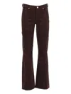 7 For All Mankind Dojo Twisted Corduroy Jeans In Black