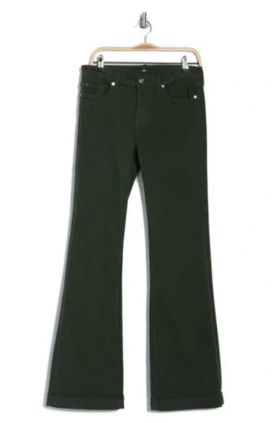 7 For All Mankind Dojo Wide Leg Flare Pants In Army