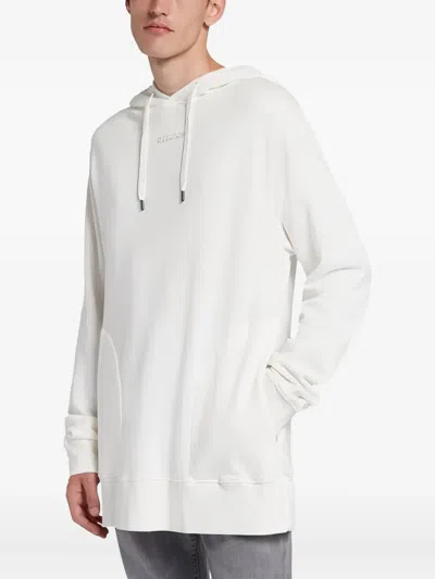 7 For All Mankind Drawstring Hoodie In White