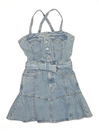 Pre-owned 7 For All Mankind Kids' Dress In Blue