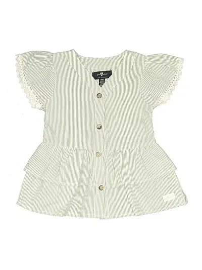 Pre-owned 7 For All Mankind Kids' Dress In Green