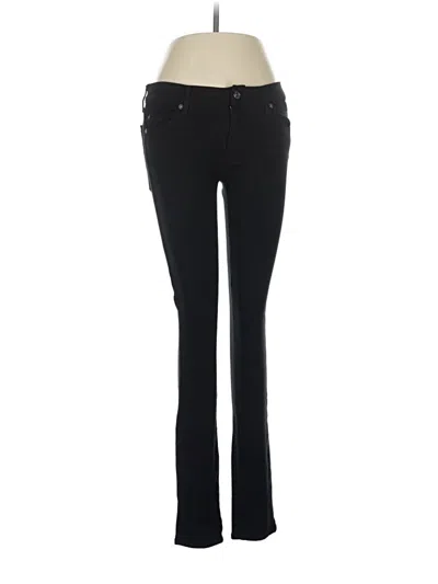 Pre-owned 7 For All Mankind Dress Pants In Black