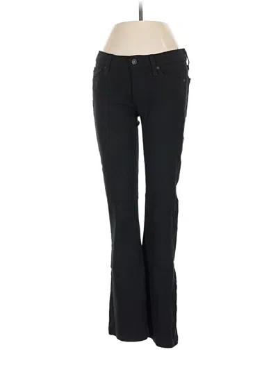 Pre-owned 7 For All Mankind Dress Pants In Black