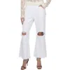 7 For All Mankind Easy Boy Womens Destroyed Denim Bootcut Jeans