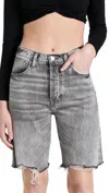 7 For All Mankind Easy James Bermuda Short In Fern Grey In Grey