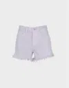 7 For All Mankind Easy Ruby Short In Soft Blue In Blue