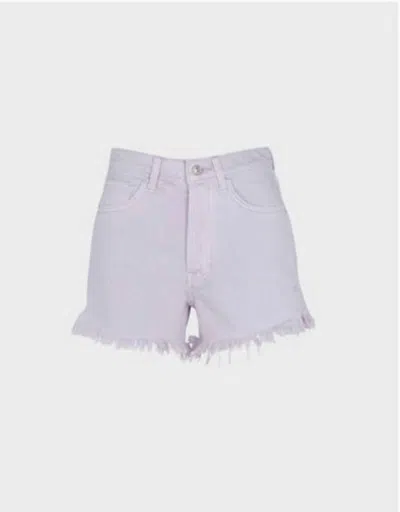 7 For All Mankind Easy Ruby Short In Soft Blue In Purple