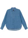 7 For All Mankind Easy Shirt In Blue