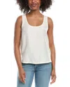 7 For All Mankind Easy Silk Tank In White