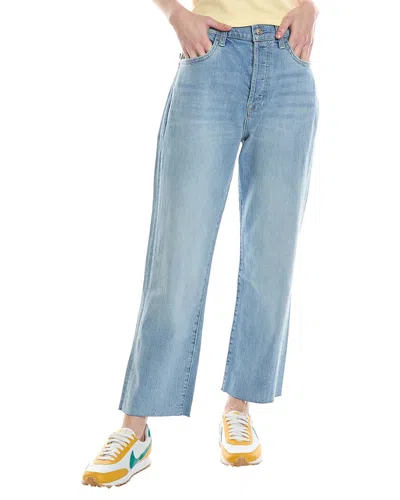 7 For All Mankind Easy Straight Ankle Flo Jean In Blue