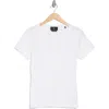 7 For All Mankind Easy V-neck T-shirt In Optic White