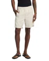 7 For All Mankind Elastic Waist 9 Shorts In White