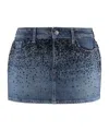 7 For All Mankind Elena Denim Mini Skirt