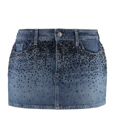 7 FOR ALL MANKIND ELENA DENIM MINI SKIRT