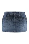 7 For All Mankind Elena Denim Mini Skirt