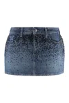 7 For All Mankind Elena Denim Mini Skirt
