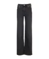 7 For All Mankind Ellie Straight Leg Jeans In Black