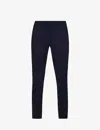 7 For All Mankind Mens Navy Brand-patch Belt-loop Regular-fit Stretch-denim Jeans In Navy